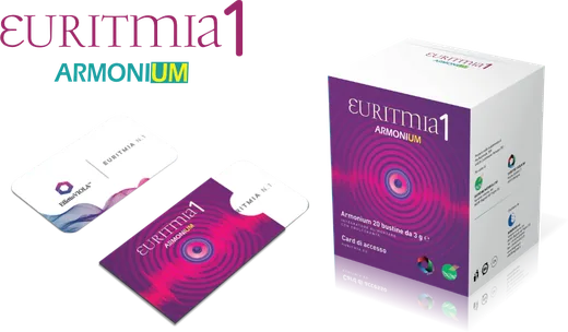 La confezione di Euritmia n.1 con la card d'accesso alle sessioni
